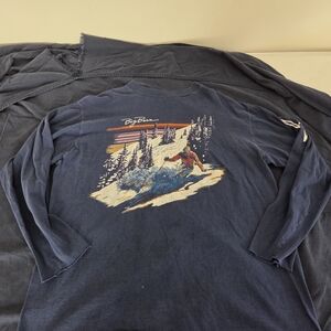 Vintage Skiing Long Sleeve Shirt